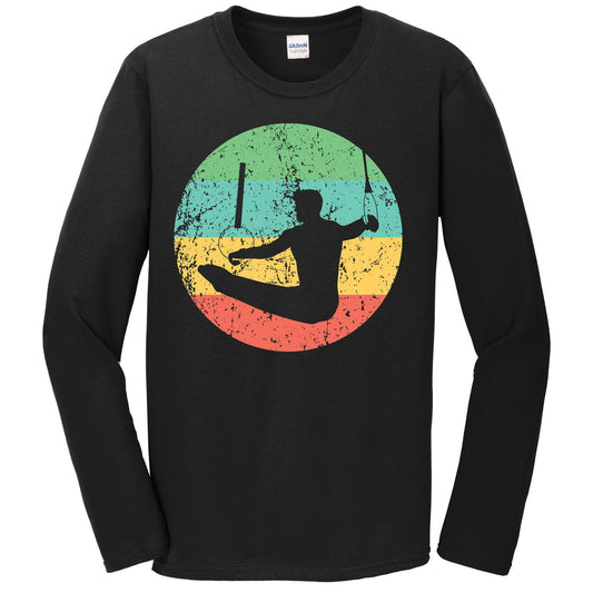 Gymnastics Long Sleeve Shirt - Vintage Retro Gymnast T-Shirt