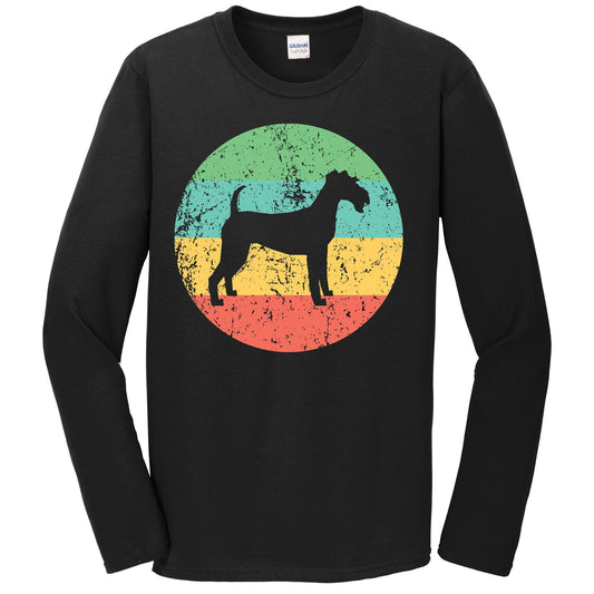 Irish Terrier Long Sleeve Shirt - Vintage Retro Irish Terrier Dog Long Sleeve Shirt