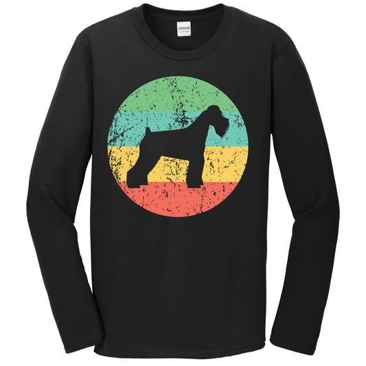 Schnauzer Long Sleeve Shirt - Vintage Retro Schnauzer Dog T-Shirt