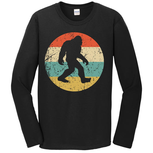 Bigfoot Long Sleeve Shirt - Retro Sasquatch Icon T-Shirt