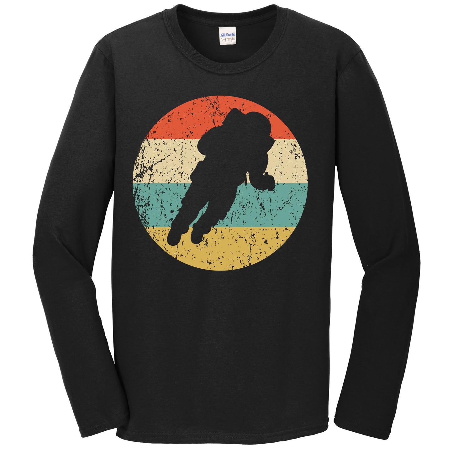 Space Science Long Sleeve Shirt - Retro Astronaut Icon T-Shirt