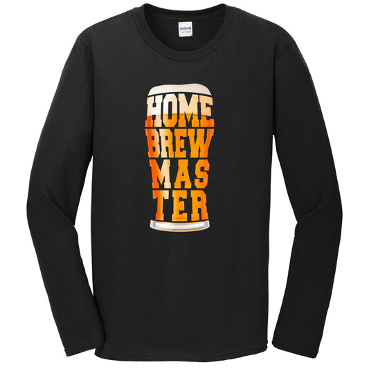 Home Brewmaster Beer Pint Glass Homebrewer Long Sleeve T-Shirt