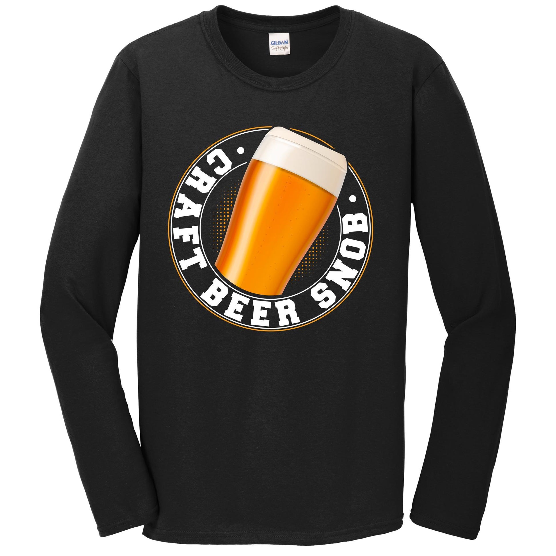 Craft Beer Snob Funny Drinking Long Sleeve T-Shirt
