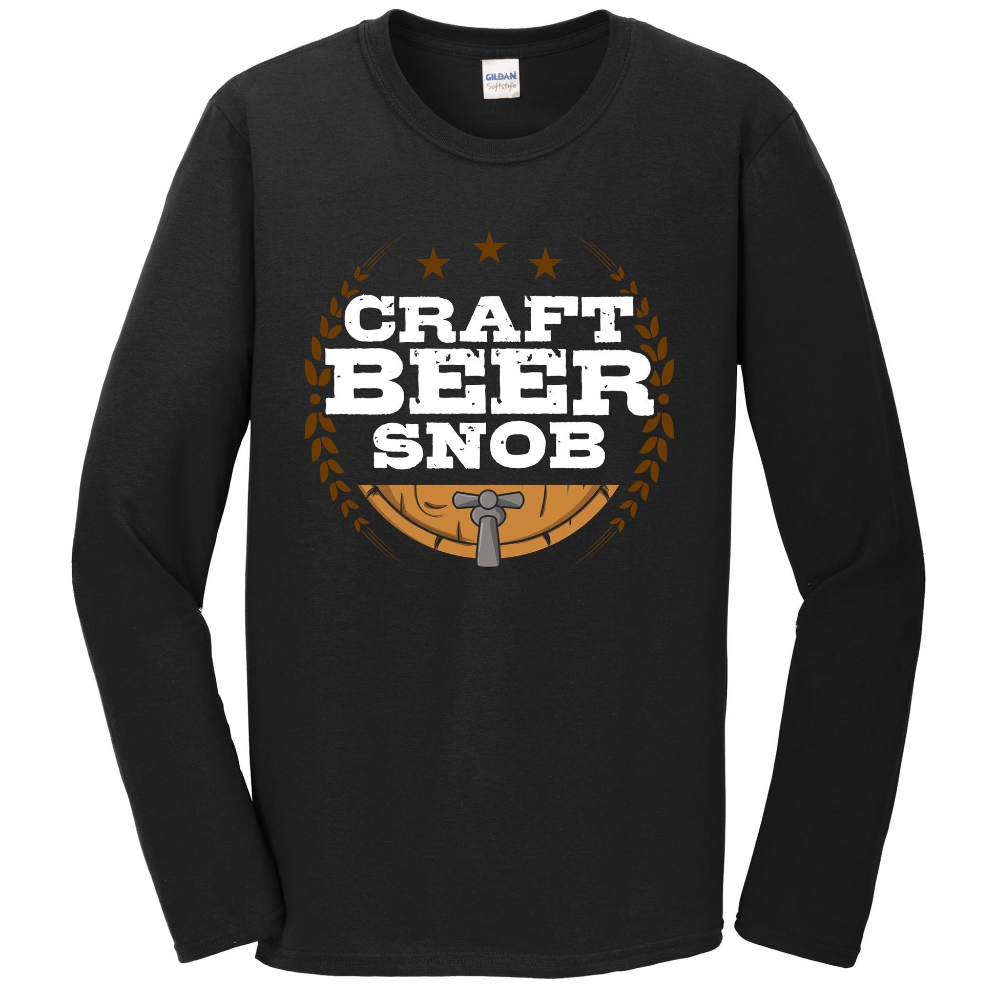 Craft Beer Snob Funny Craft Beer Long Sleeve T-Shirt