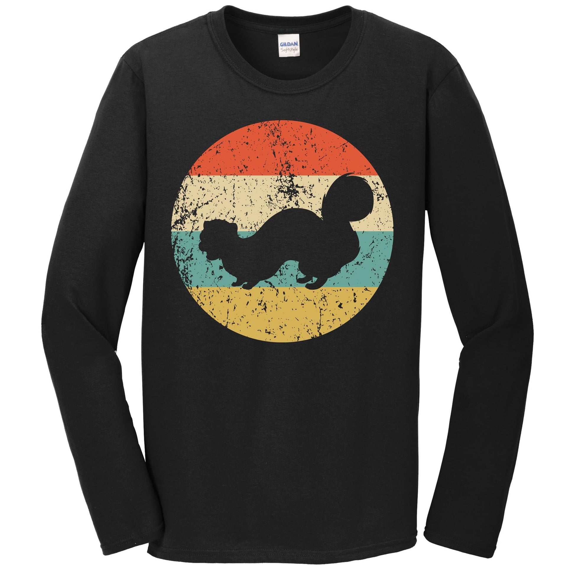 Ferret Retro Style Animal Long Sleeve T-Shirt