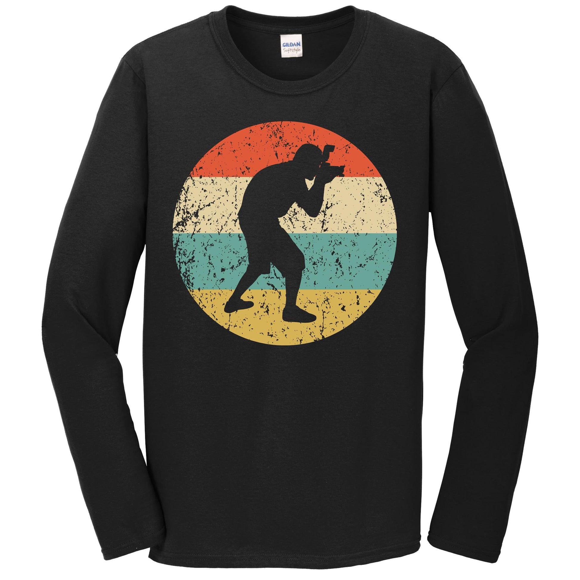 Photographer Retro Style Photography Long Sleeve T-Shirt