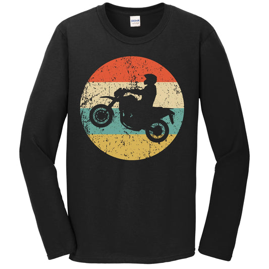 Motocross Retro Style Motor Sports Long Sleeve T-Shirt