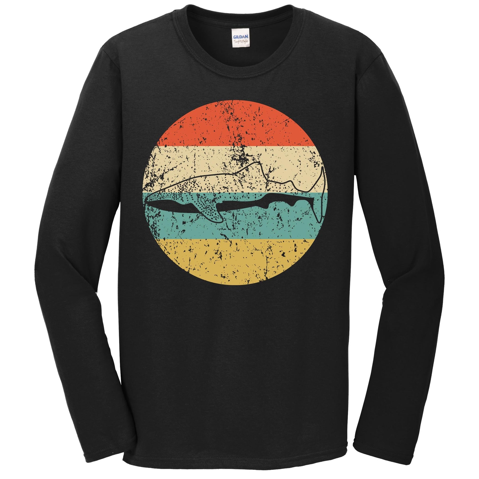 Whale Shark Retro Shark Icon Long Sleeve T-Shirt