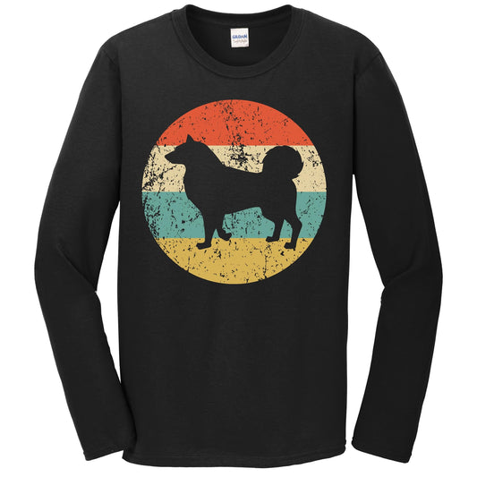 Retro Alaskan Malamute Dog Breed Icon Long Sleeve T-Shirt