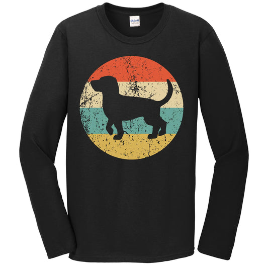 Retro Beagle Dog Breed Icon Long Sleeve T-Shirt