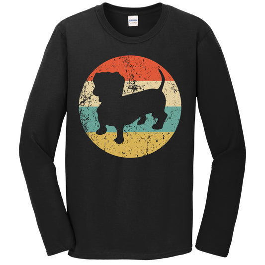 Retro Dachshund Dog Breed Icon Long Sleeve T-Shirt