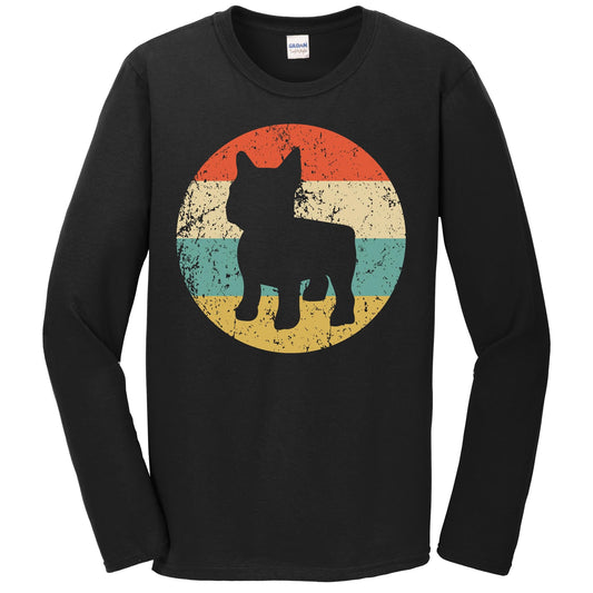 Retro French Bulldog Dog Breed Icon Long Sleeve T-Shirt