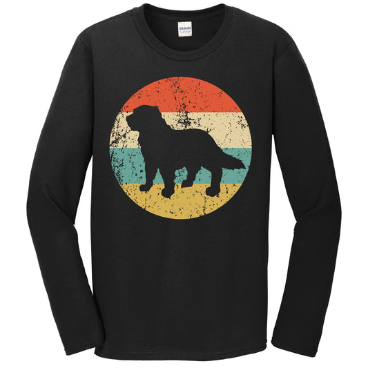 Retro Newfoundland Dog Breed Icon Long Sleeve T-Shirt