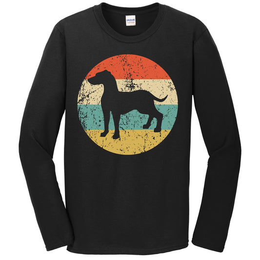 Retro Vizsla Dog Breed Icon Long Sleeve T-Shirt