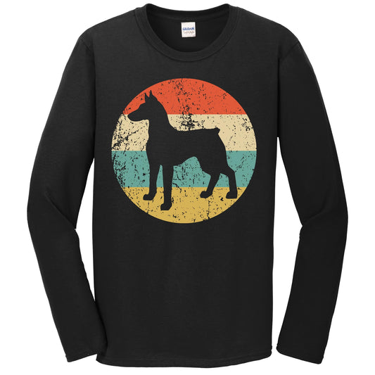 Retro Doberman Dog Breed Icon Long Sleeve T-Shirt