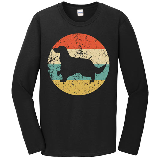 Retro Gordon Setter Dog Breed Icon Long Sleeve T-Shirt