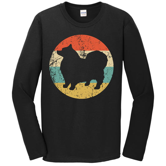 Retro Keeshond Dog Breed Icon Long Sleeve T-Shirt