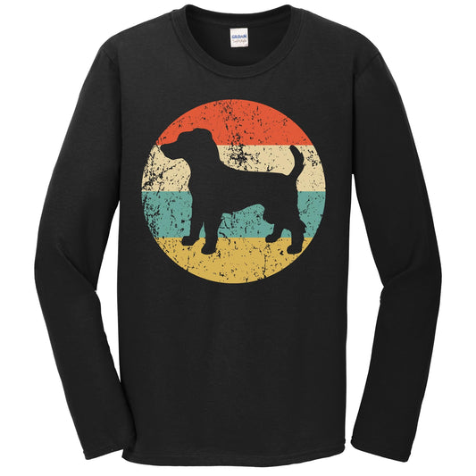 Retro Parson Russell Terrier Dog Breed Icon Long Sleeve T-Shirt