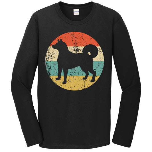 Retro Shiba Inu Dog Breed Icon Long Sleeve T-Shirt