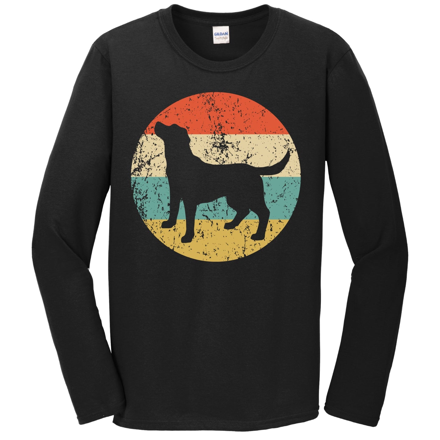 Retro Chesapeake Bay Retriever Dog Breed Icon Long Sleeve T-Shirt