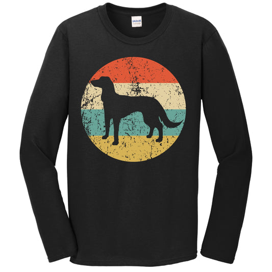 Retro Saluki Dog Breed Icon Long Sleeve T-Shirt