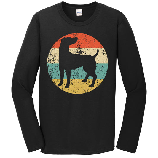 Retro Weimaraner Dog Breed Icon Long Sleeve T-Shirt