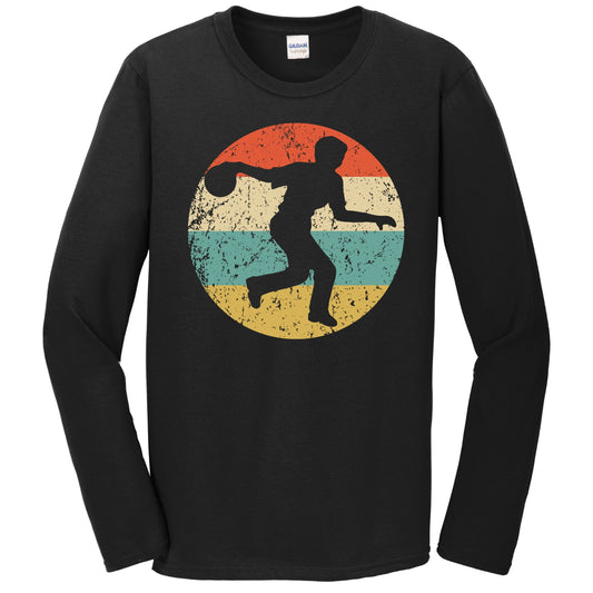 Retro Bowler 1960's 1970's Vintage Style Bowling Long Sleeve T-Shirt