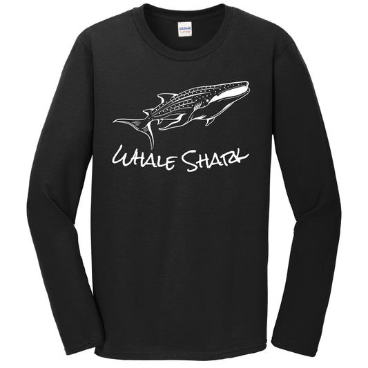 Whale Shark Sketch Cool Shark Long Sleeve T-Shirt