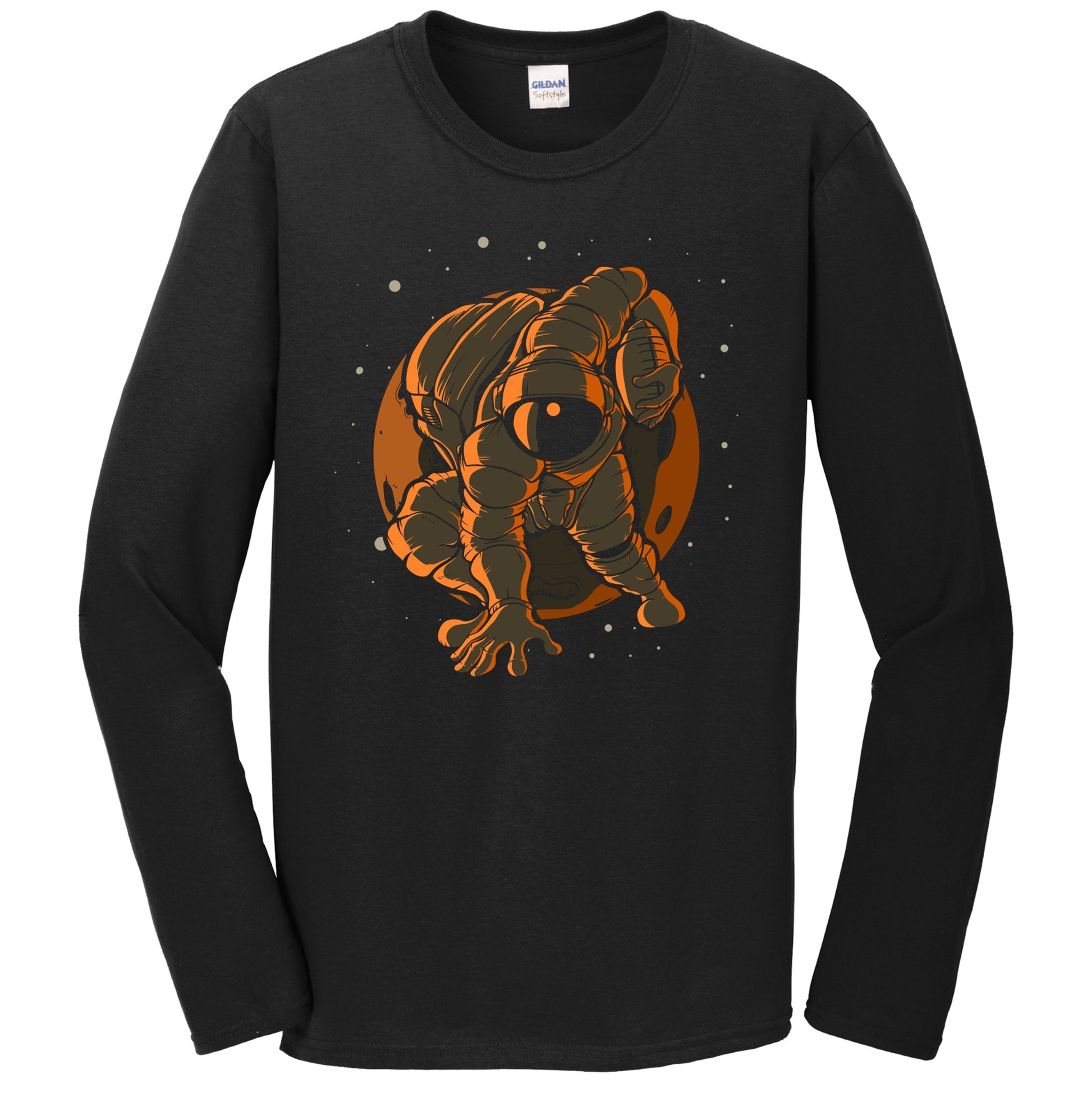 Football Astronaut Outer Space Spaceman Long Sleeve