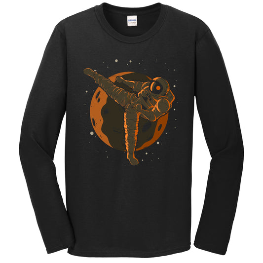 Karate Astronaut Outer Space Spaceman Long Sleeve