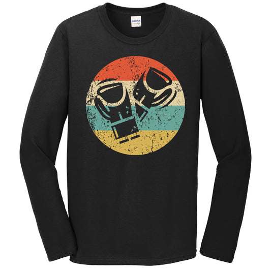 Boxing Gloves Icon Retro Boxing Long Sleeve T-Shirt