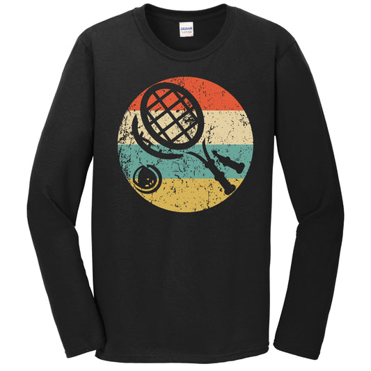 Tennis Rackets Icon Retro Tennis Long Sleeve T-Shirt