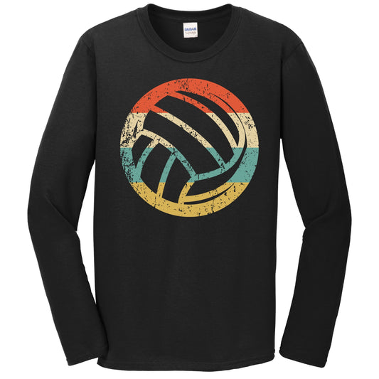 Volleyball Ball Icon Retro Volleyball Long Sleeve T-Shirt