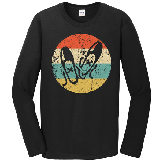 Ballet Slippers Icon Retro Ballet Dancer Long Sleeve T-Shirt