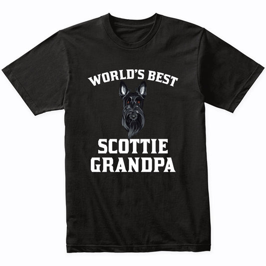 World's Best Scottie Grandpa Dog Graphic T-Shirt