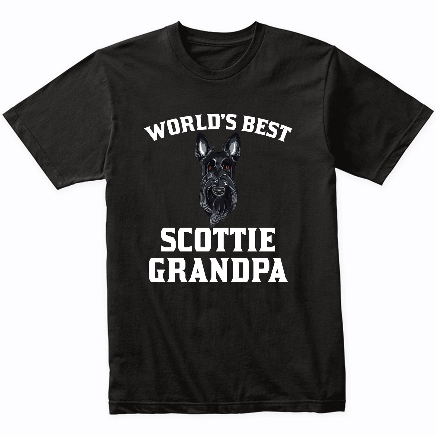 World's Best Scottie Grandpa Dog Graphic T-Shirt
