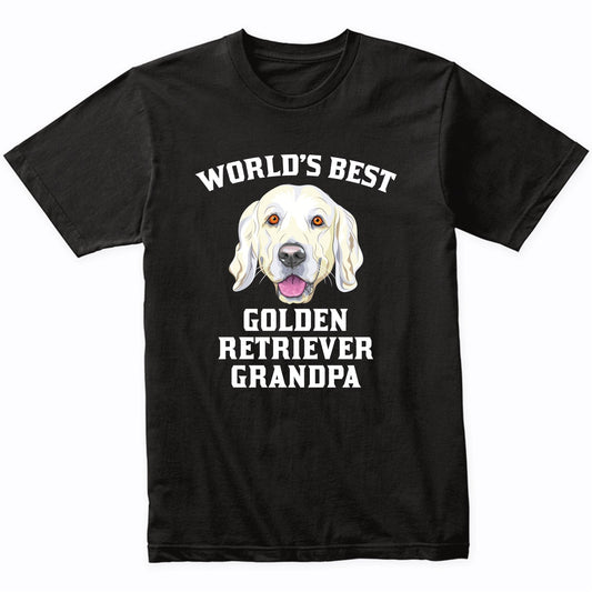 World's Best Golden Retriever Grandpa Dog Graphic T-Shirt