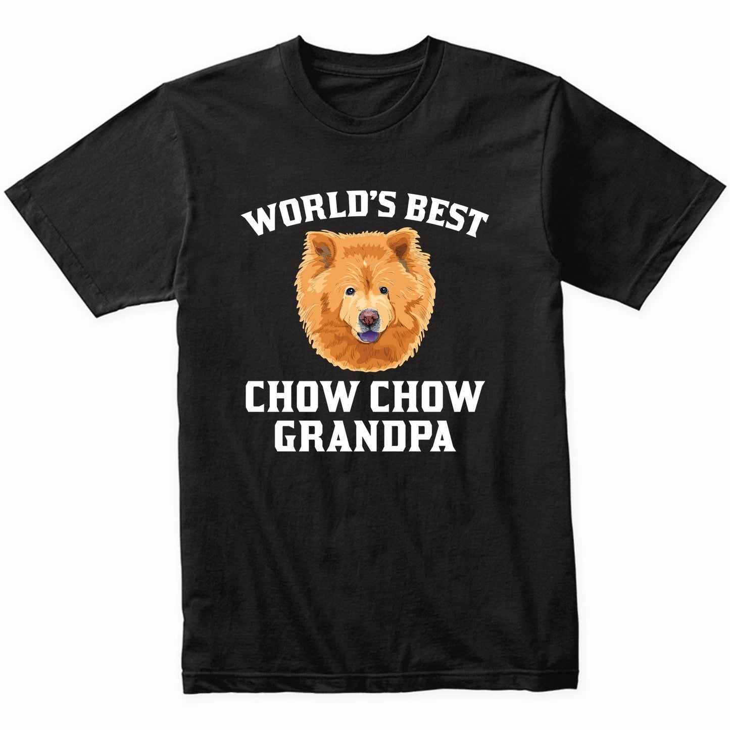 World's Best Chow Chow Grandpa Dog Graphic T-Shirt