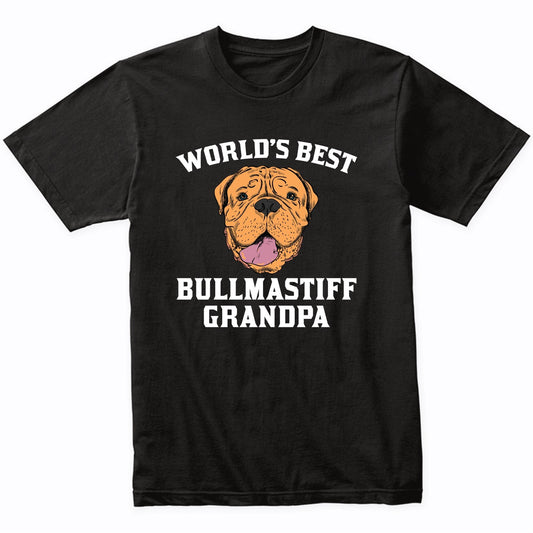 World's Best Bullmastiff Grandpa Dog Graphic T-Shirt
