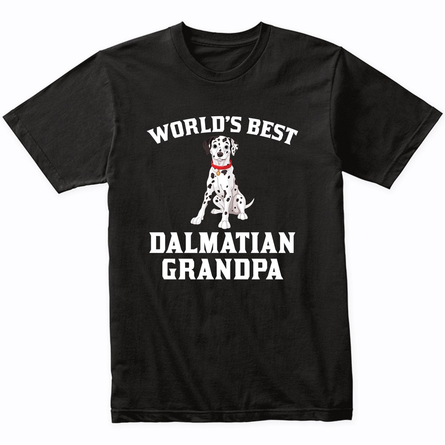 World's Best Dalmatian Grandpa Dog Graphic T-Shirt