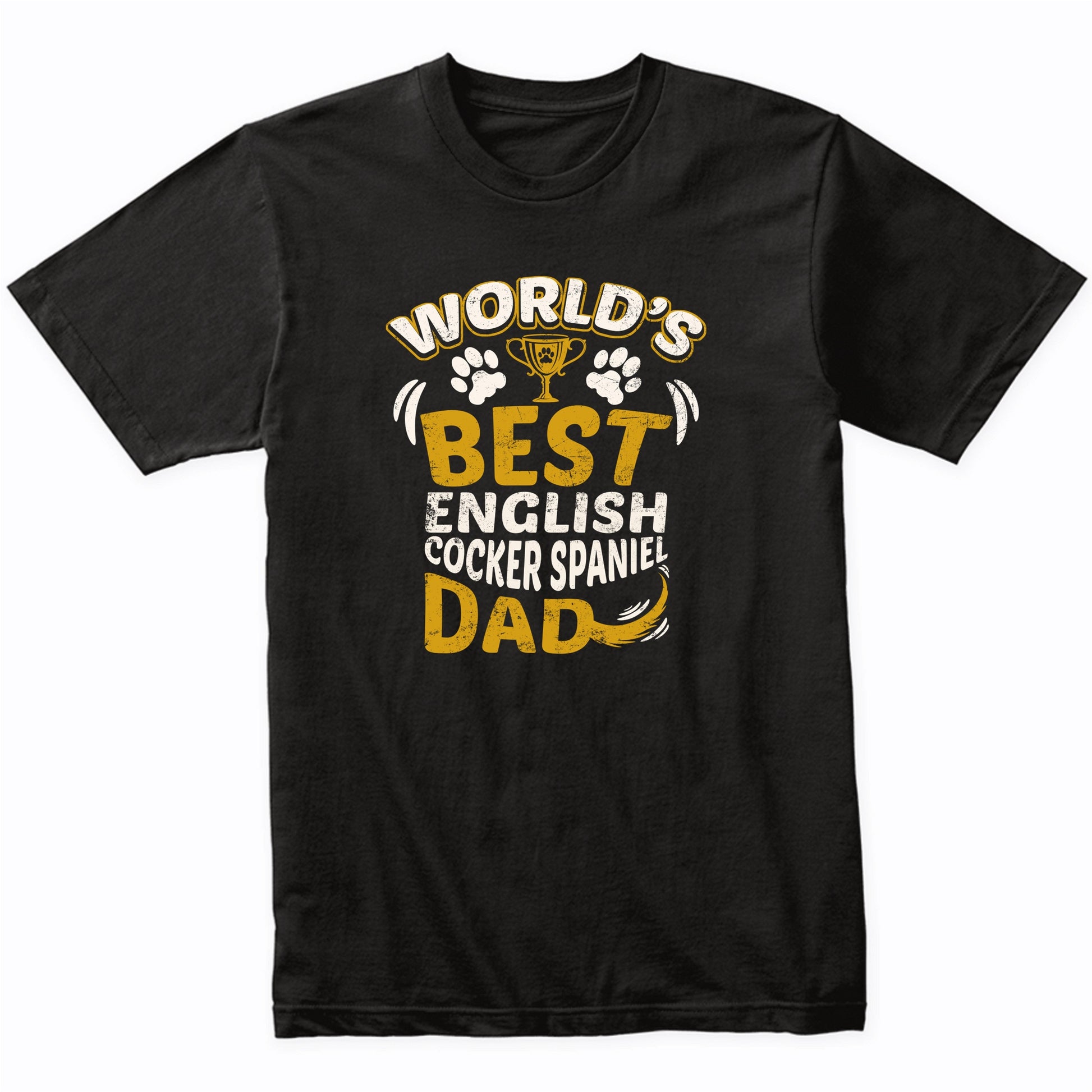 World's Best English Cocker Spaniel Dad Graphic T-Shirt