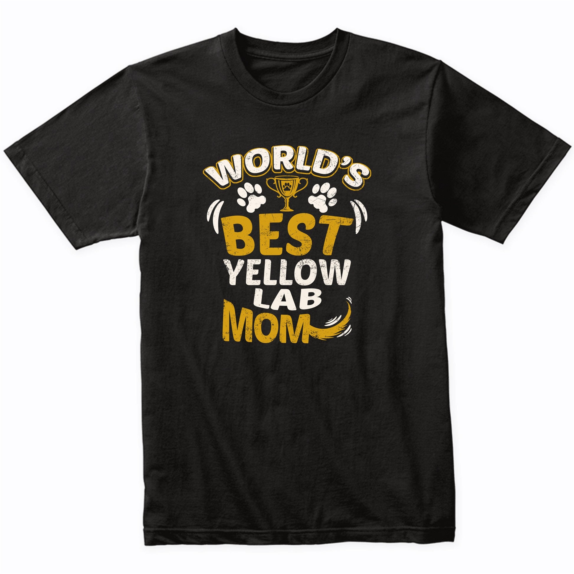 World's Best Yellow Lab Mom Graphic T-Shirt