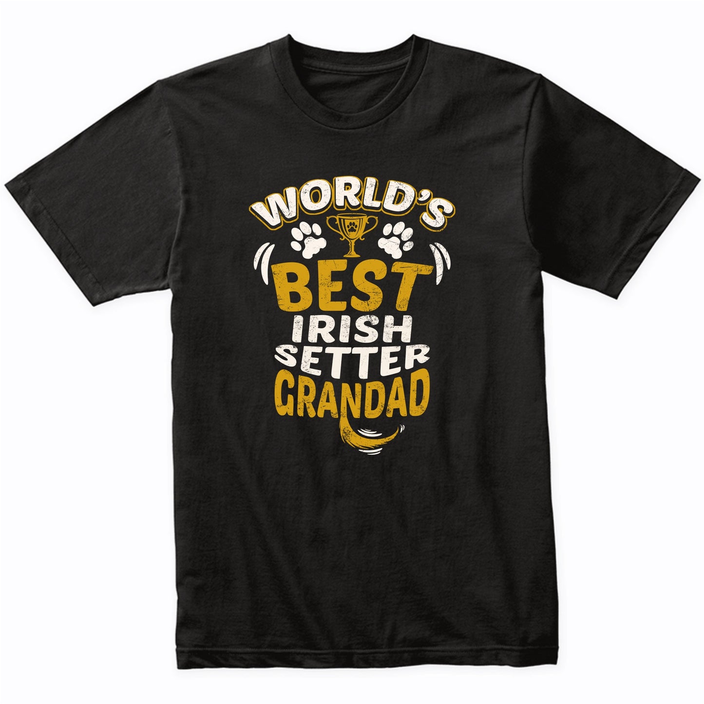 World's Best Irish Setter Grandad Graphic T-Shirt