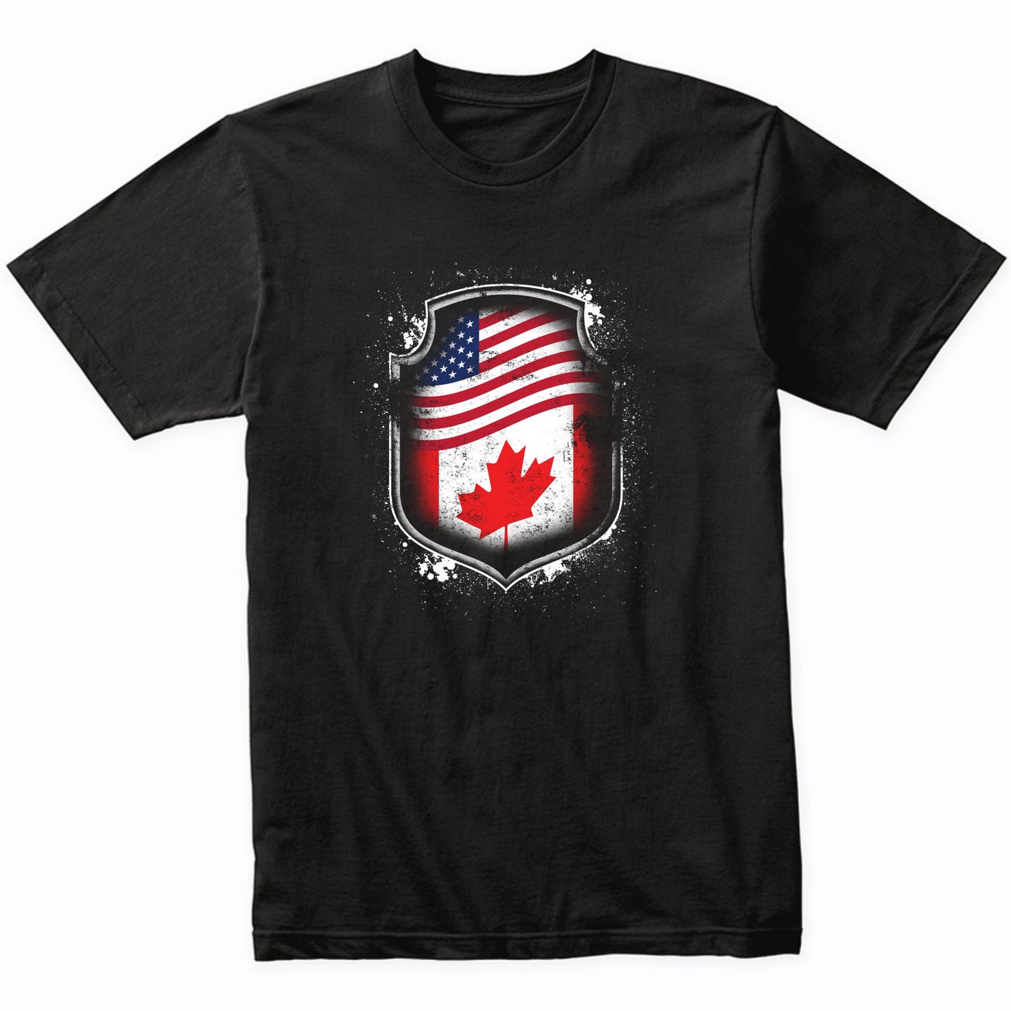 Canadian American Shirt Flags Of Canada and America T-Shirt