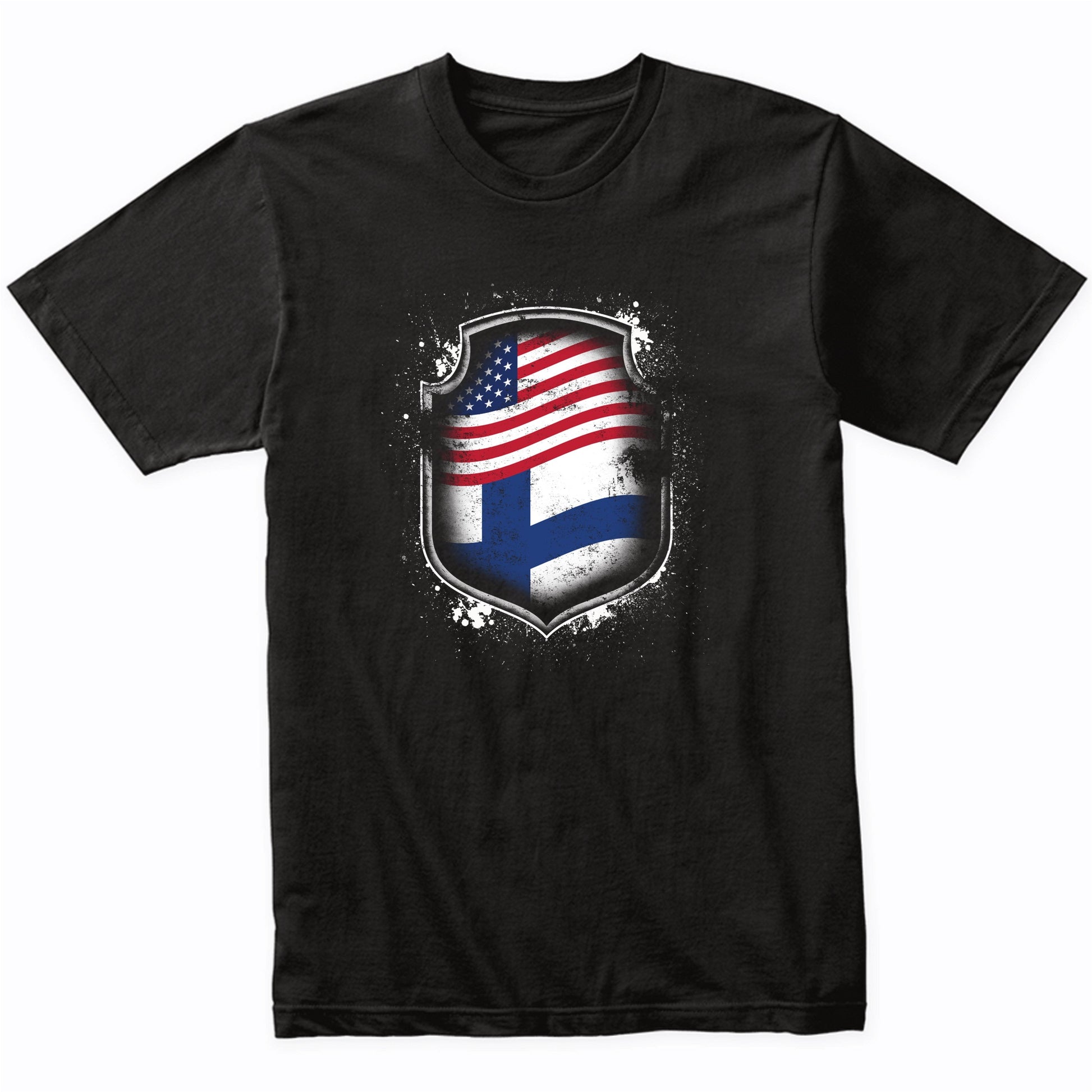 Finnish American Shirt Flags Of Finland and America T-Shirt