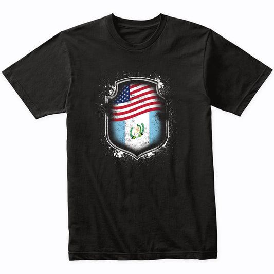 Guatemalan American Shirt Flags Of Guatemala and America T-Shirt