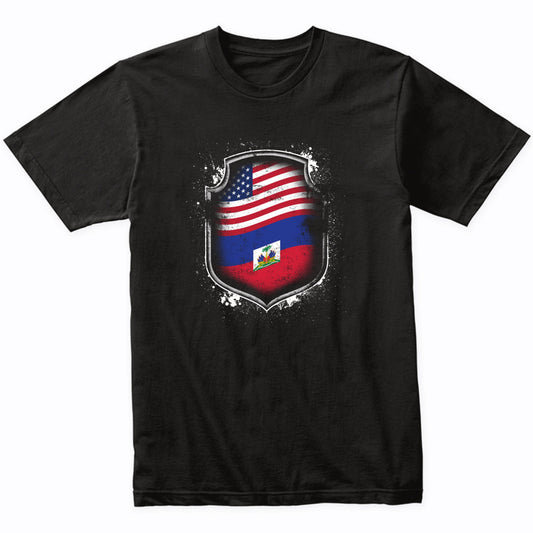 Haitian American Shirt Flags Of Haiti and America T-Shirt