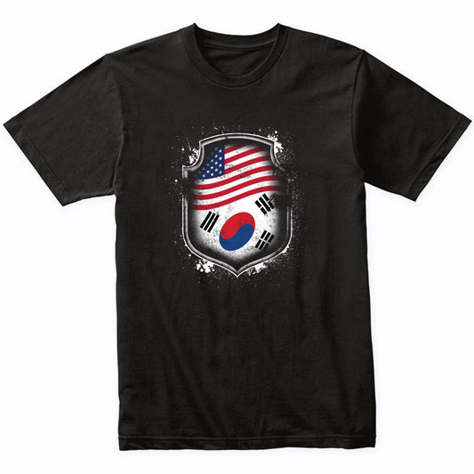 Korean American Shirt Flags Of South Korea and America T-Shirt