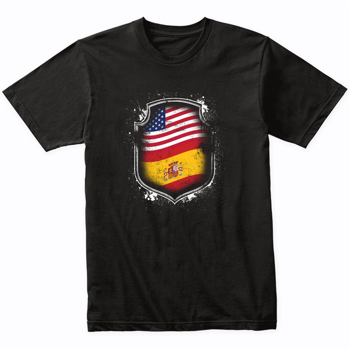 Spanish American Shirt Flags Of Spain and America T-Shirt