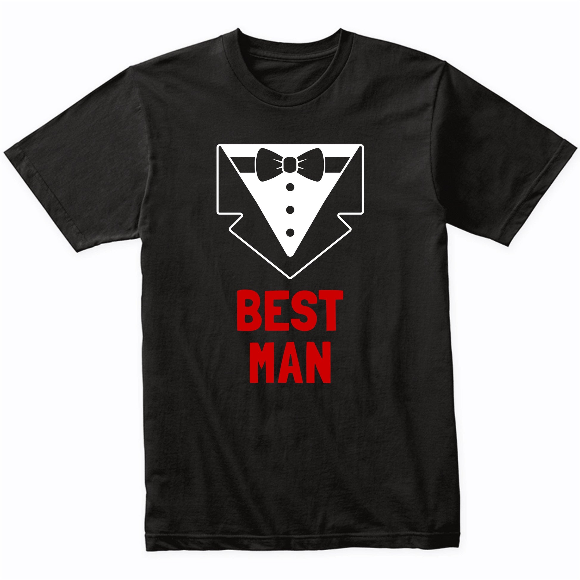 Best Man Bachelor Party Wedding Party Tuxedo T-Shirt